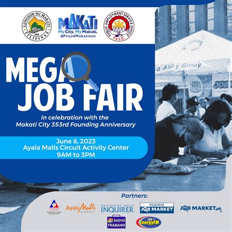 mega job fair 2024|Over 7,400 job vacancies to be offered in Makati Mega Job Fair.